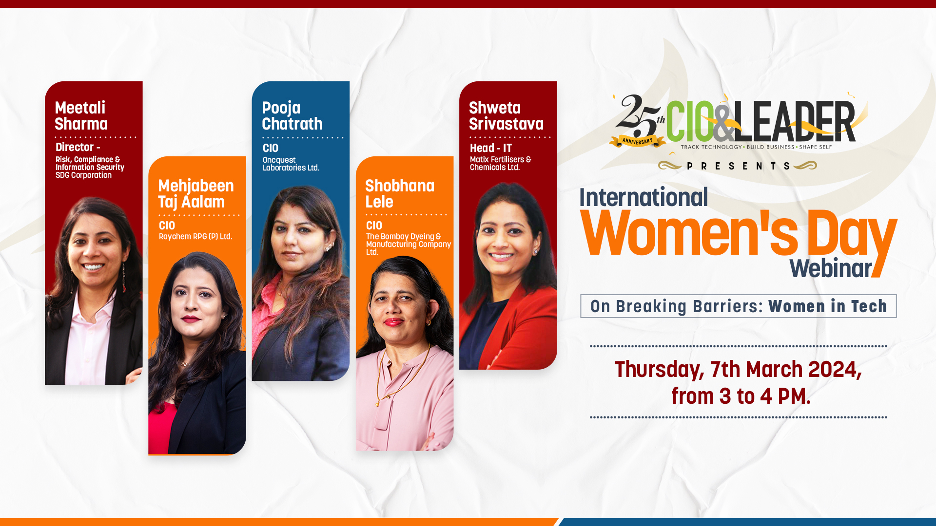 International Women's Day Special Webinar | Breaking Barriers: Women in ...